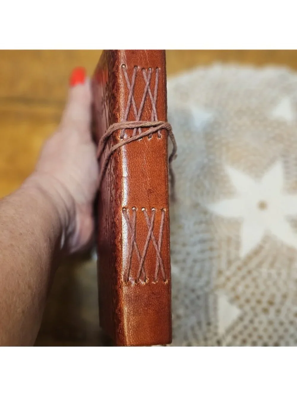 Celtic Knot Mandala Leather Journal 5x7
